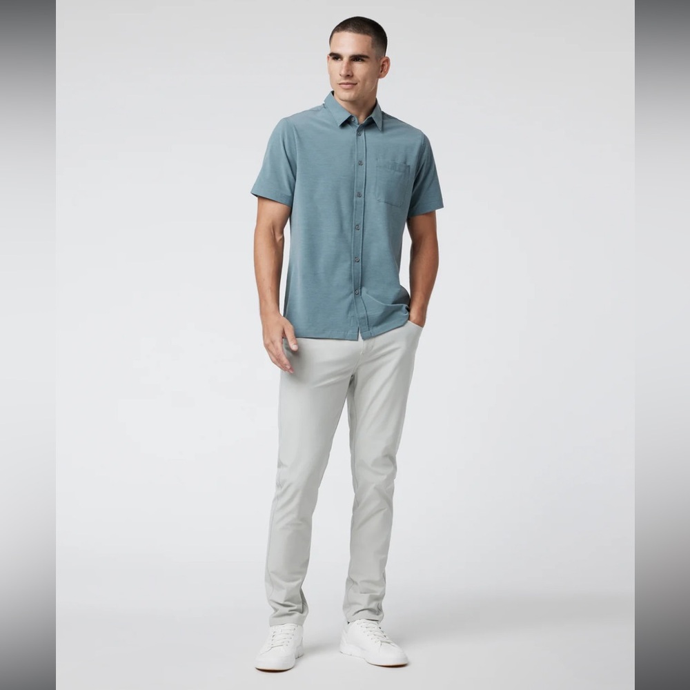 Vuori Men's Light Gray Slim Stretch Chinos